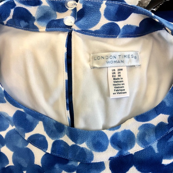 Plus Size London Times Cold Shoulder Dress - Picture 7 of 10